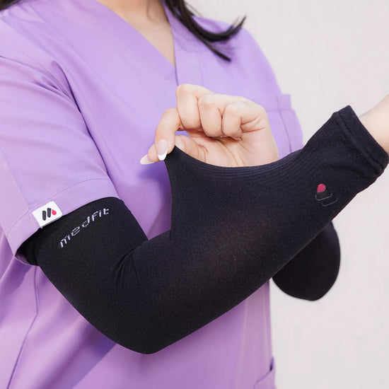 Scrubs arm sleeves fatigue reduction support