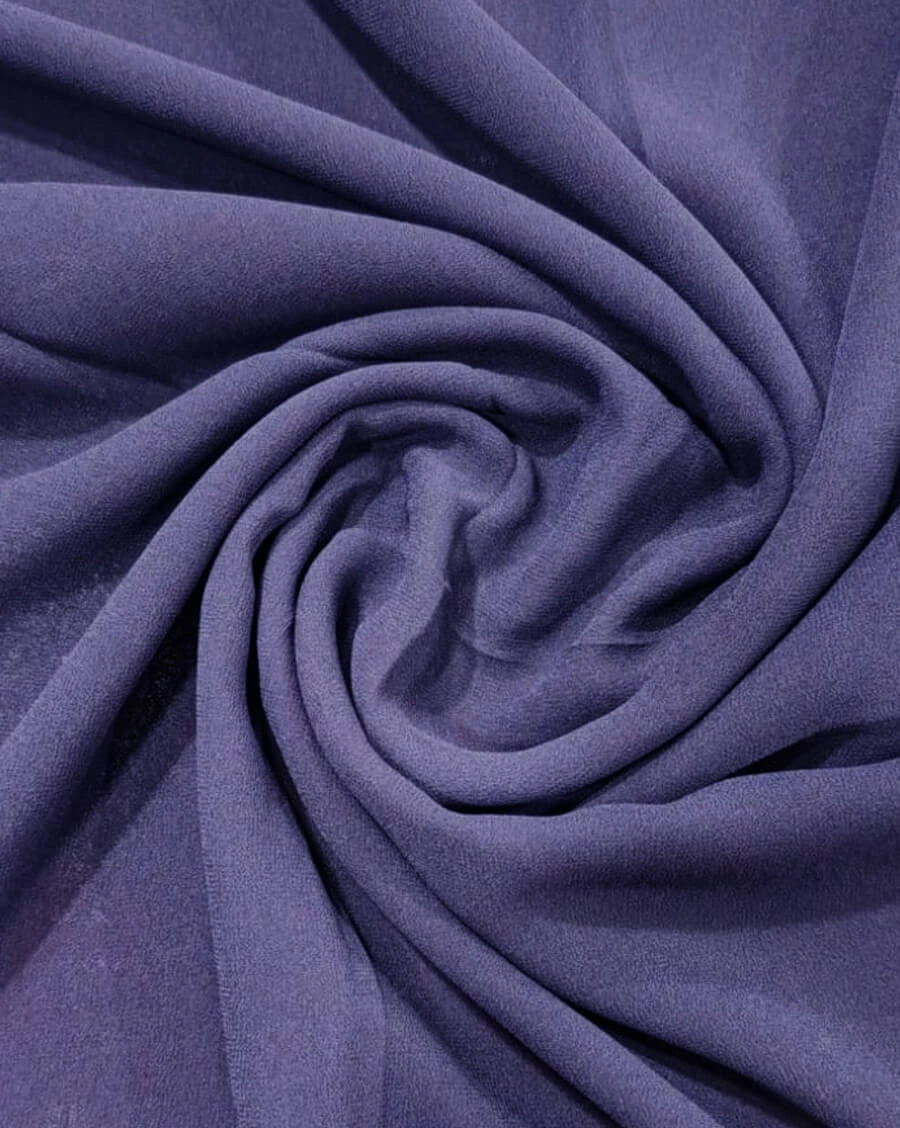 NavyBlue Chiffon Hijab for doctors