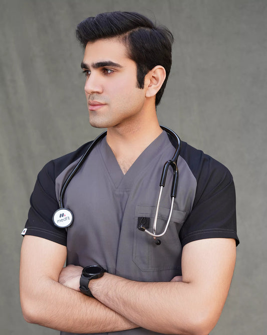 Graphite Unisex Medical Scrubs