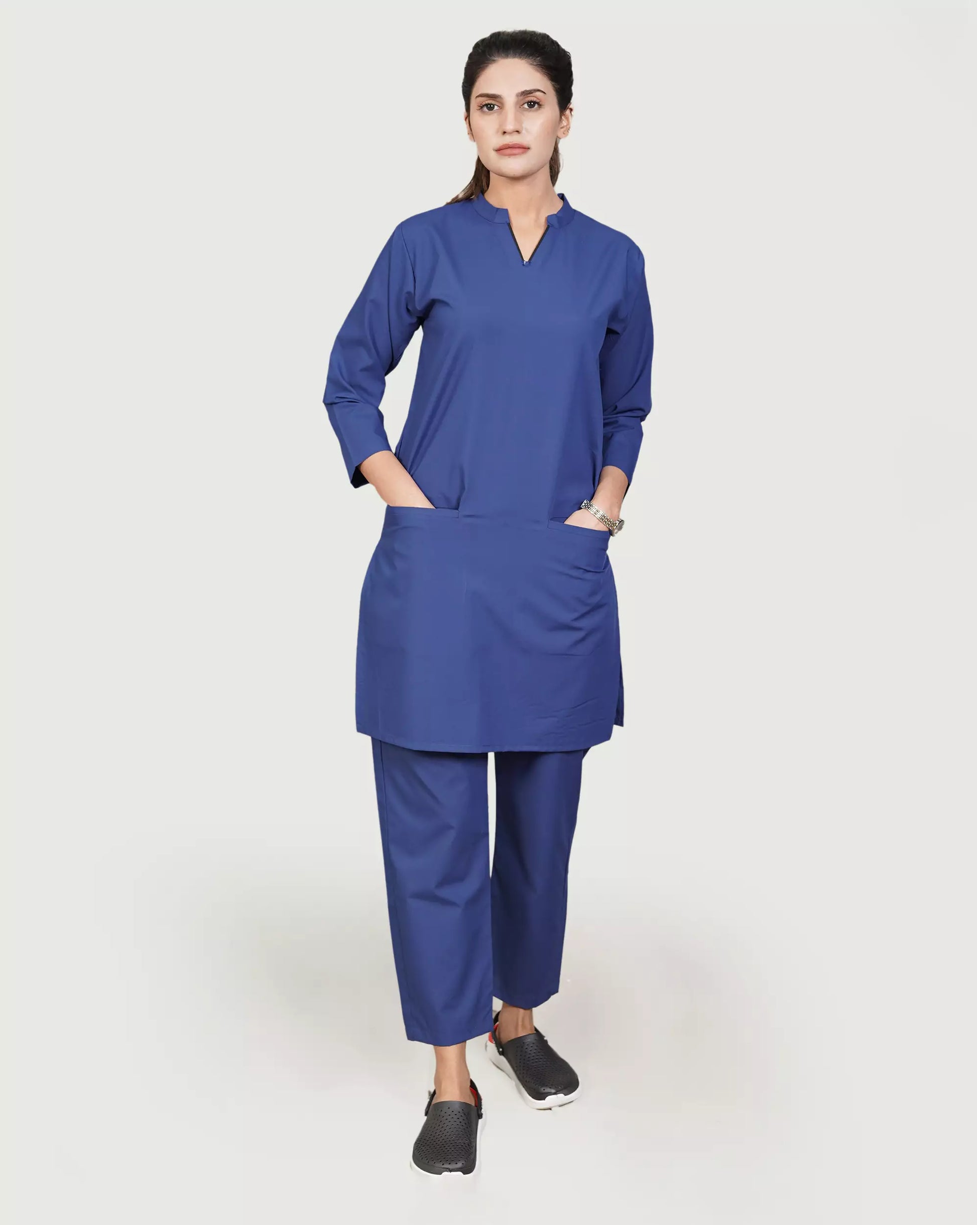 women's long scrub tops medical uniforms