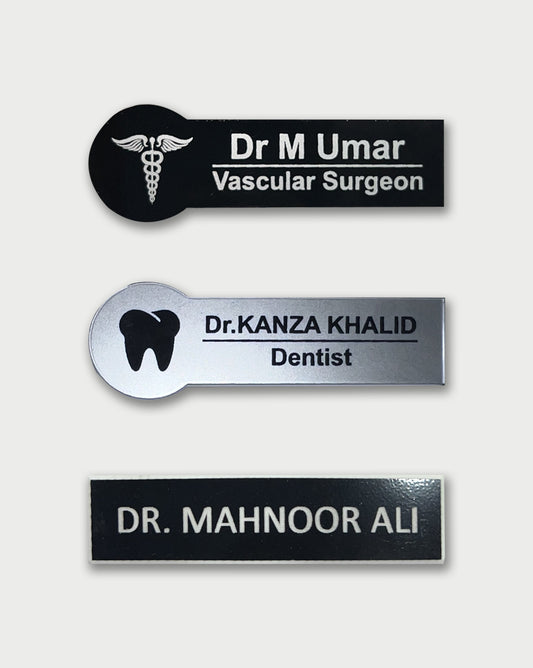doctors names badges