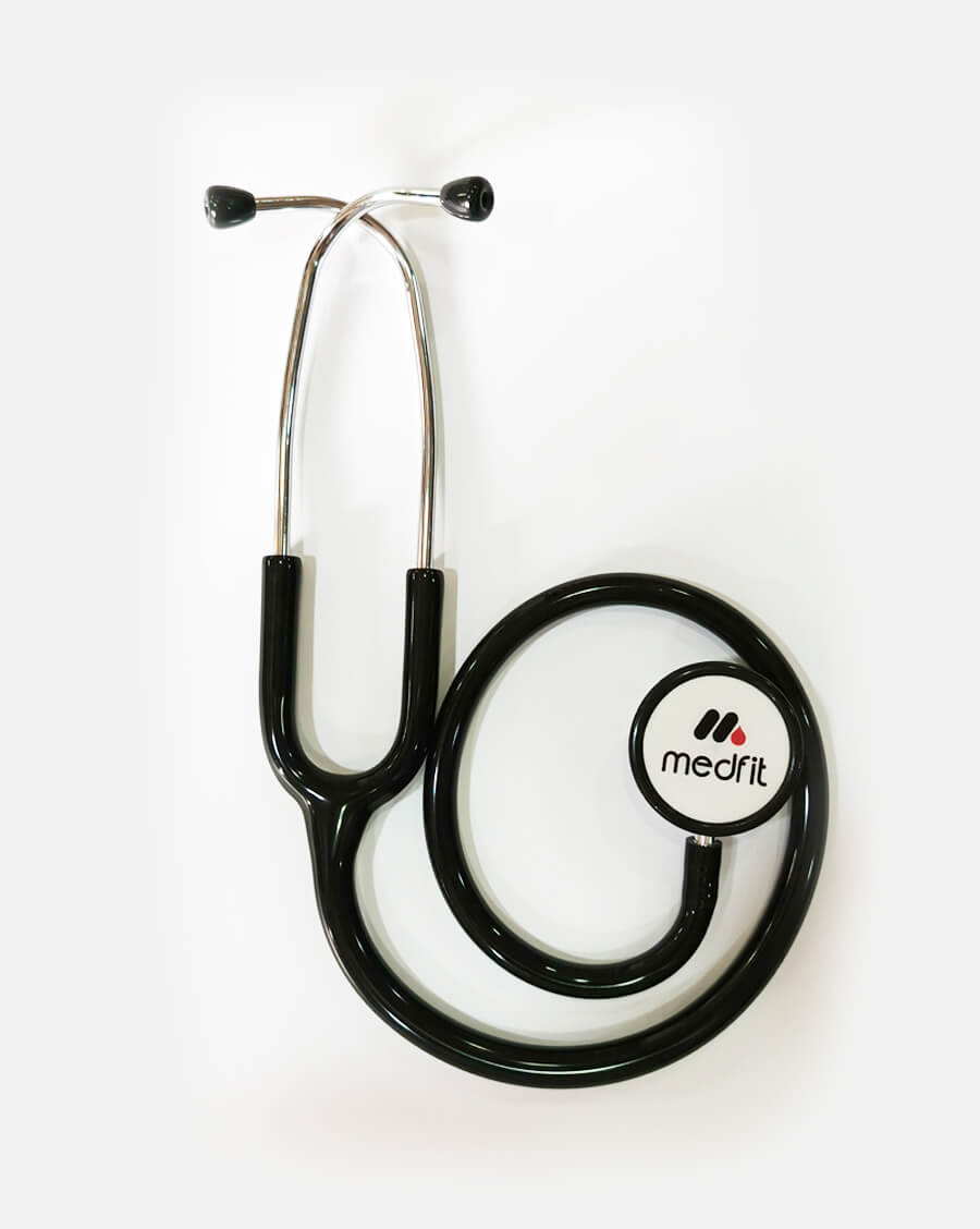 Professional medical stethoscope SP-01 by Medfit - lightweight dual head design for accurate heart and lung assessment in Pakistani hospitals