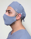 doc tor cover his face through masks and cap