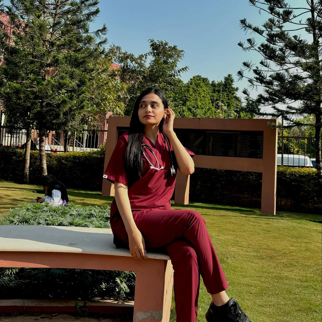 Prime Burgundy Scrub