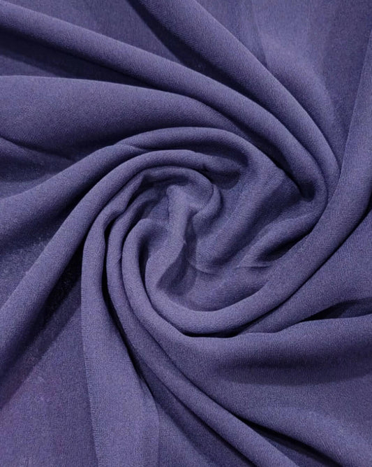 NavyBlue Chiffon Hijab for doctors