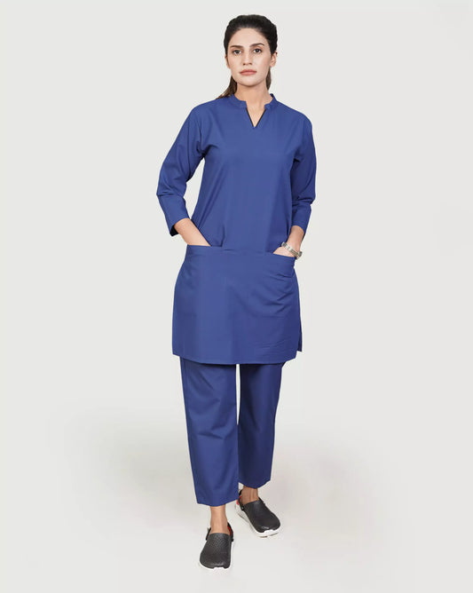 women's long scrub tops medical uniforms