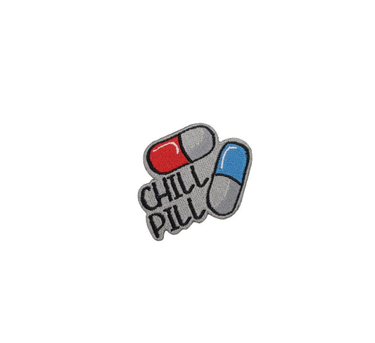 Chill Pill Embroidered Patch