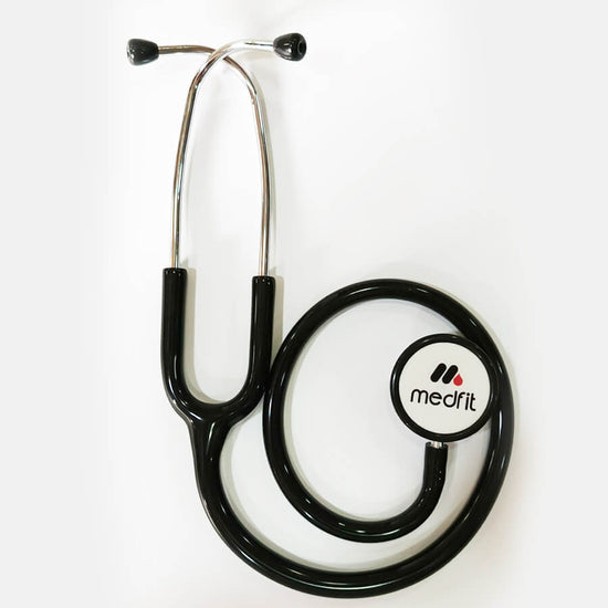 Professional medical stethoscope SP-01 by Medfit - lightweight dual head design for accurate heart and lung assessment in Pakistani hospitals