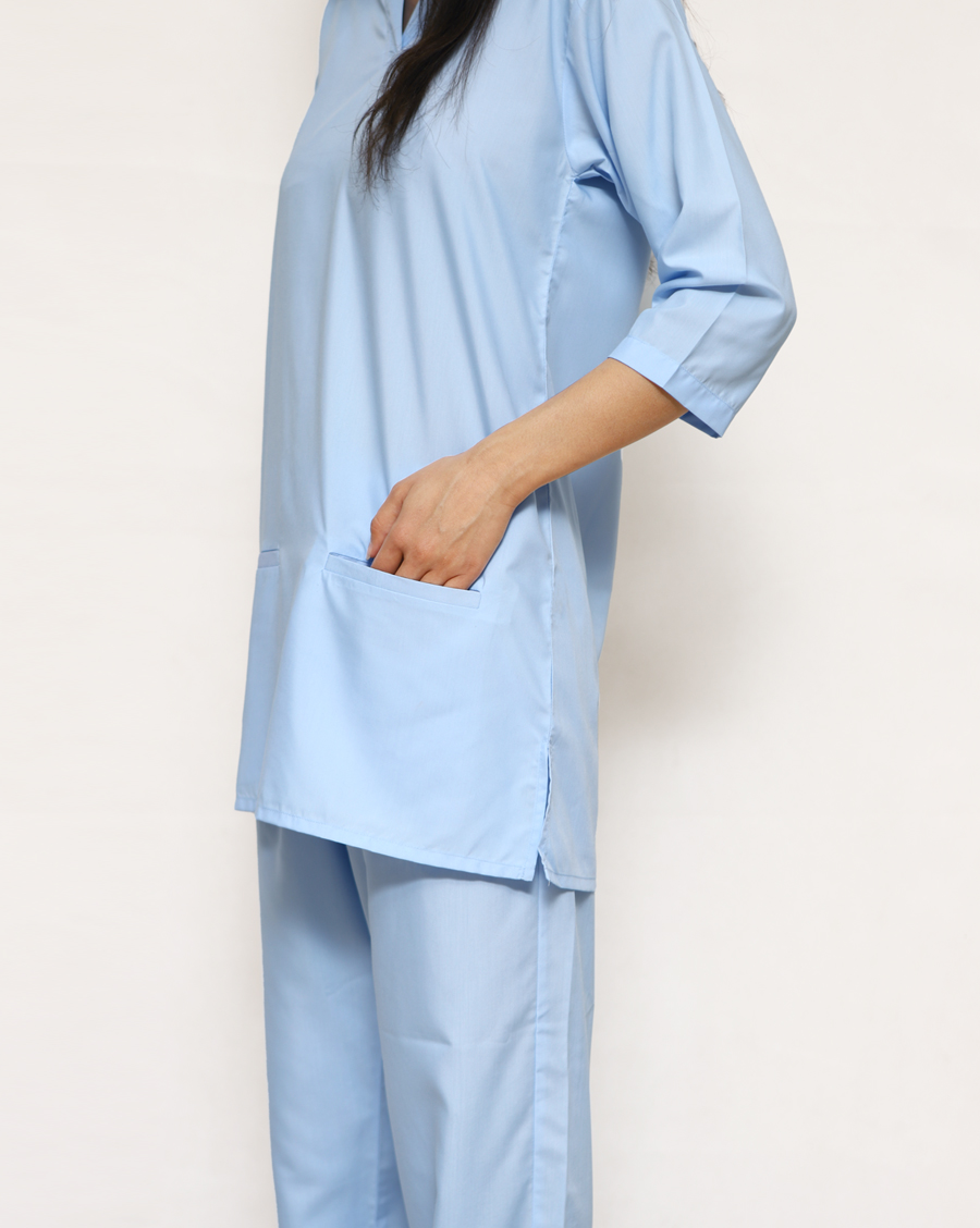 nurse scrubs in blue color